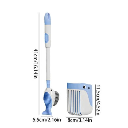 Long Handle Toilet Brush with Soap Dispenser