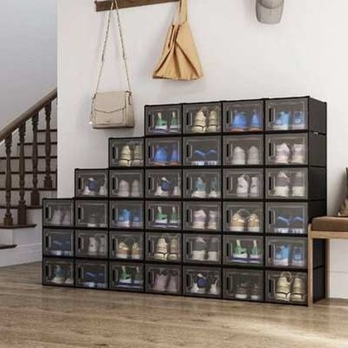 Stackable Shoe Storage Boxes for Organizing Shoes