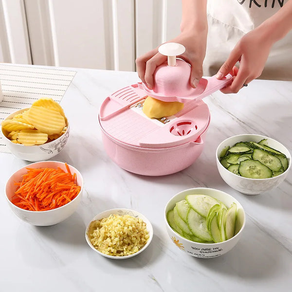 Kitchen Multifunctional Salad Utensils, Vegetable Chopper