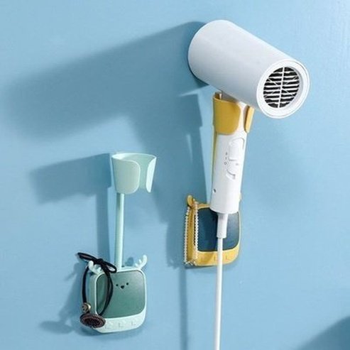 180° Hair Dryer Holder Adjustable Self-adhesive Hairdryer Rack Universal Holder Bathroom Rack. Type: Bathroom Accessories. Type: Bathroom Accessory Mounts.