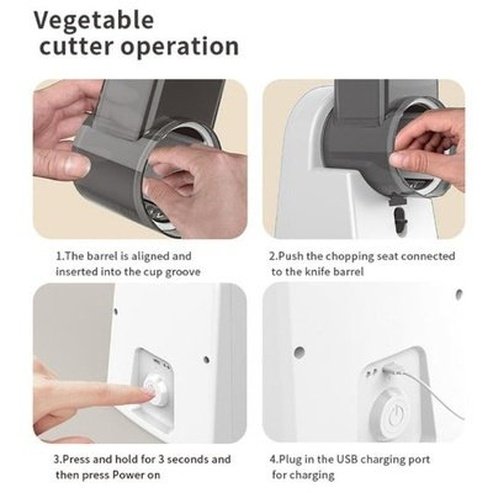 Automatic Electric Multifunctional Vegetable Slicer Cutter 