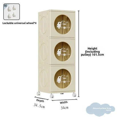 Folding Storage Cabinet, Toy and Snack Store Locker