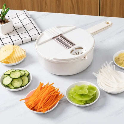 Kitchen Multi-functional Nine-in-one Vegetable Cutter 12-piece