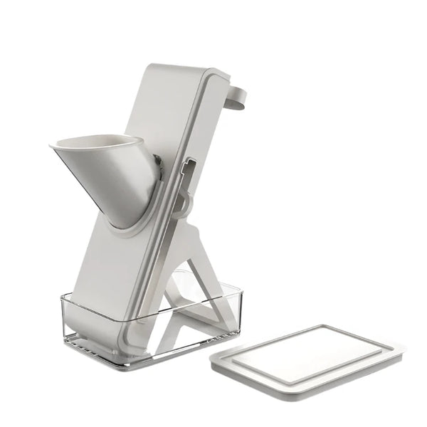 Safe Veggie Dicer for Julienne, French Fries, and Potatoes with Storage Box