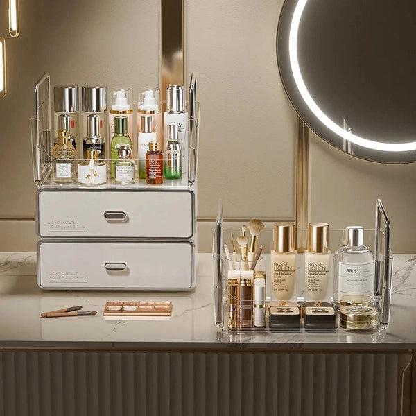 Drawer Style Cosmetics Storage Box, Desktop Dressing Table, Skincare Shelf
