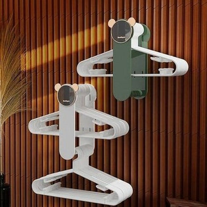 Sturdy Cartoon Clothes Hanger Organizer Rack for Wardrobe with Double Tiers