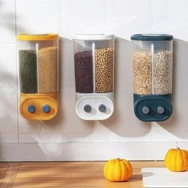 Moisture-proof sealed rice dispenser storage box. Food Grain Storage Box Sealed Rice Buckets Wall Mounted Storage Tank. Food Storage: Food Storage Containers.