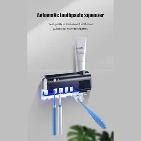 xiaomi youpin uv toothbrush holder toothpaste dispenser solar energy bathroom toothbrush storage box. bathroom accessories: toothbrush holders. brand: xiaomi 