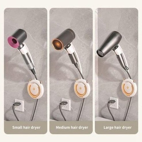 Adjustable Wall Hanging Storage Rack for Hair Dryer