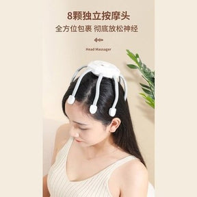 Electric Octopus Claw Scalp Massager 3 Modes Rechargable Relaxation Stress Relief and Hair Stimulation Wireless Head Massager. Massagers: Electric Massagers.