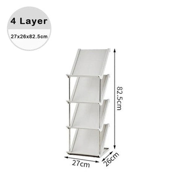 Plastic Shoe Rack Multi-Layer Stackable Shoe Organizer