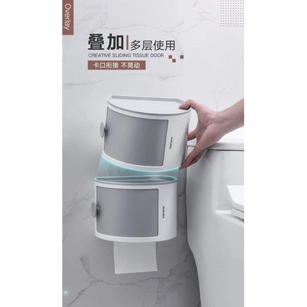 Elegant Wall-Mounted Waterproof Toilet Roll Holder Paper Dispenser