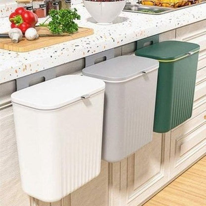 Large Capacity Wall Hanging Kitchen Cabinet Trash Can