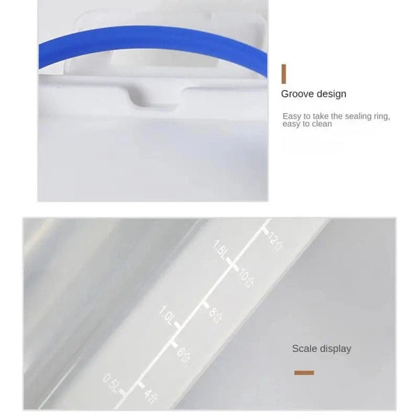 2000ml Food Grade Grain Storage Box Sealed Moisture Waterproof