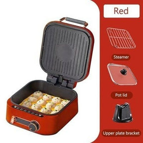 JIQI Household Baking Pan Electric Skillet Double-Sided Heating Pizza Pie Cooking Machine Crepe Pancake Maker BBQ Griddle. Kitchen Appliances: Food Cookers and Steamers