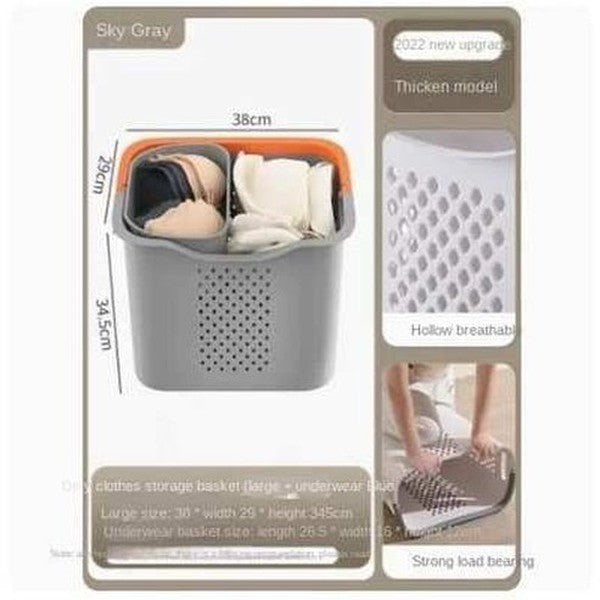 Laundry Basket partition for dirty clothes