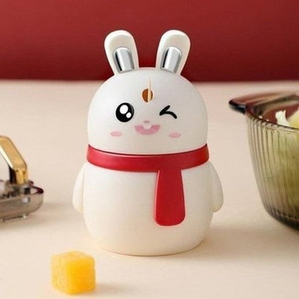 Sturdy Toothpick Box Bright Color Toothpick Holder Dustproof Cute Rabbit Toothpick Box Desktop Ornament. Kitchen organizers: toothpick holders and dispensers.