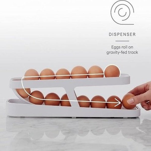 Sliding Egg Dispenser Fridge Organizer