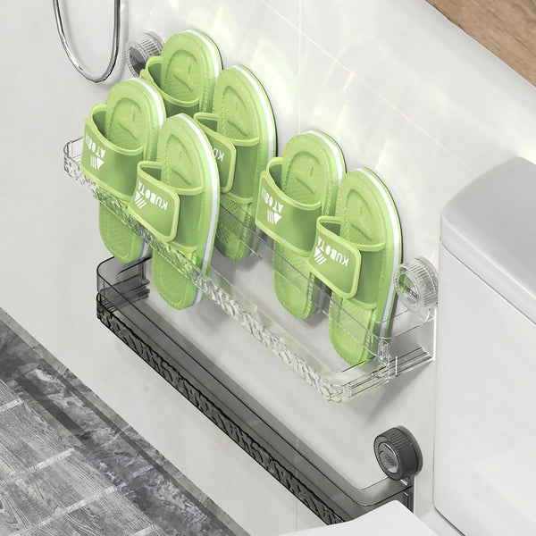 Suction Cup Retractable Slipper Rack