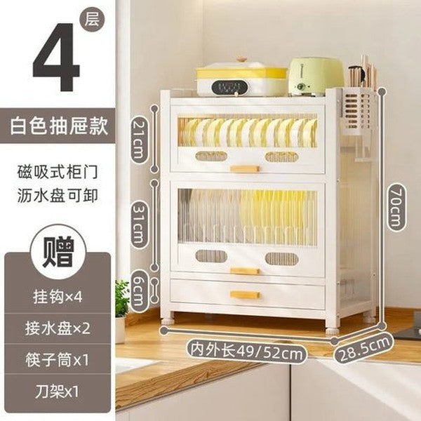 Space-Saving Modern Corner Showcase Sideboard