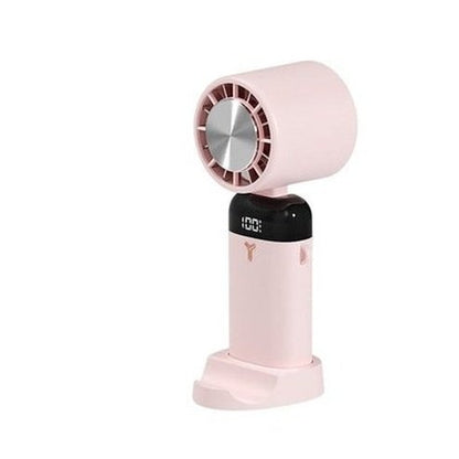 USB Portable Small Fan Digital Display 3W 1200/3600mAh Air Cooling Fan Mini 3-speed Wind Mute Detachable Base for Travel. Climate Control Appliances. Type: Fans.