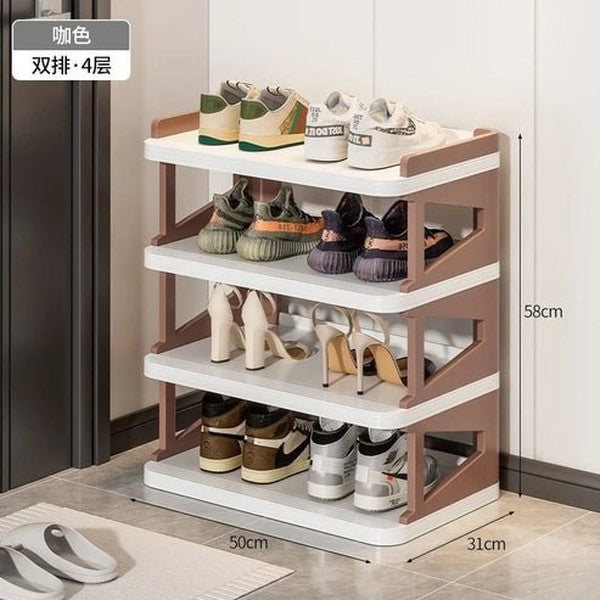 Modern Minimalist Layered Shoe Storage Organizer