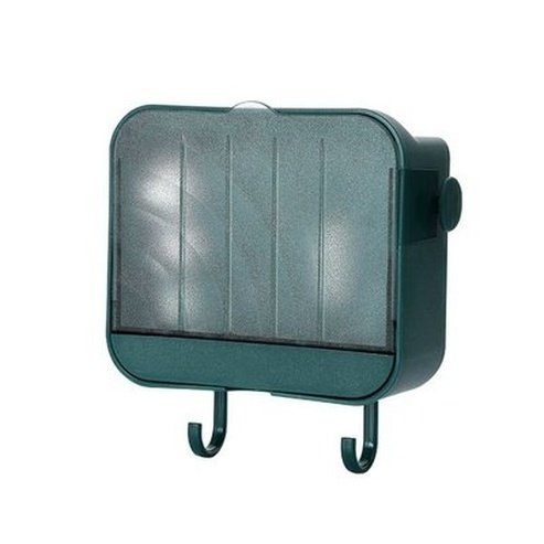 Wall Mounted Flap Type Luxury Lightweight Soap Box Punch-Free Bathroom Storage Rack Portable Soap Dish with Detachable Drawer