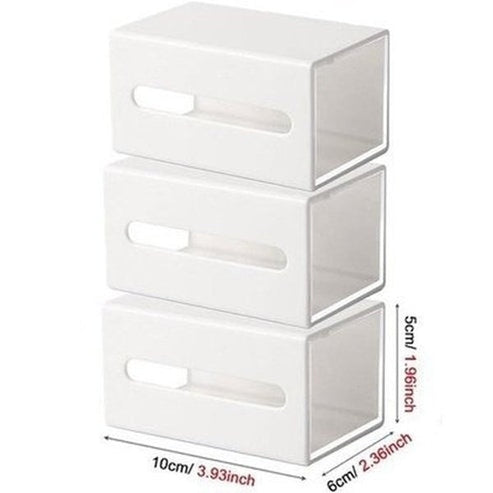 wall mounted storage box bathroom swabs jewelry organizer box home office sundries clips hairpin drawer. storage and organization: household storage containers.