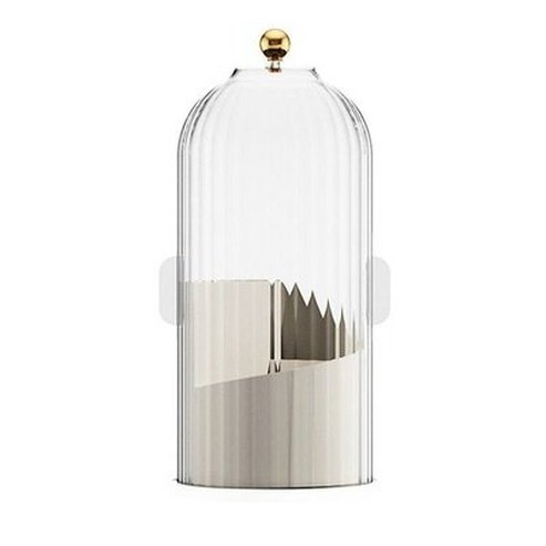 360° Rotating Makeup Brush Holder with Lid Luxury Cosmetic Organizer Lipstick Eyebrow Pencil Eyeshadow Storage Box. Storage & Organization: Household Storage Containers