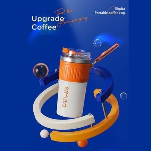 Non-slip Portable Coffee cup with lifting rope