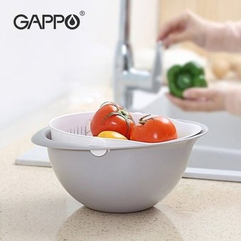 Rotatable Double-layer Food Washing Colander