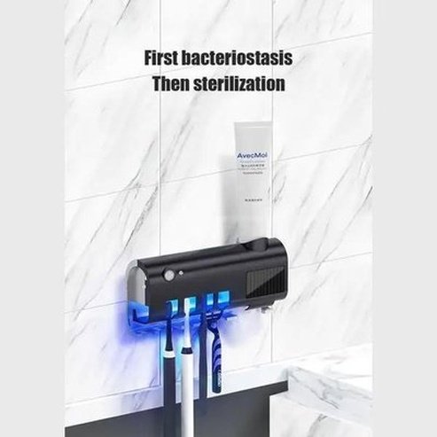 xiaomi youpin uv toothbrush holder toothpaste dispenser solar energy bathroom toothbrush storage box. bathroom accessories: toothbrush holders. brand: xiaomi 