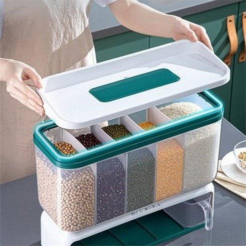 Rice Sorter Storage Bucket With Dispenser 