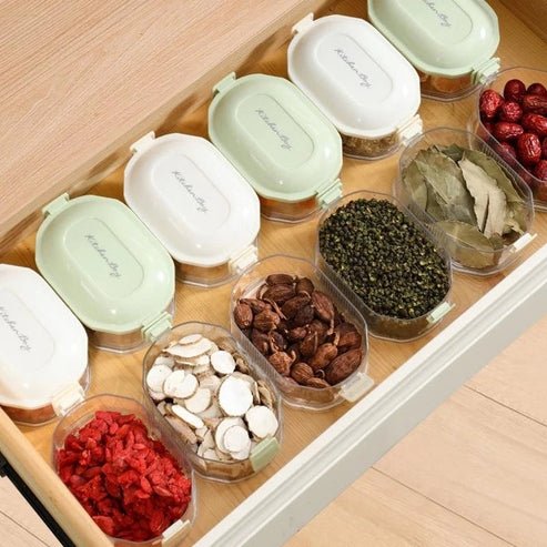 Multi-Layer Spice Storage Container with Airtight Seal | Fresh-Keeping Box for Spices, Nuts, &amp; More
