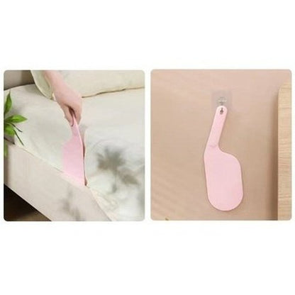 Quick and Easy Bed Making Mattress Raiser, Ergonomic Mattress Wedge Raiser, Bed Making Tool. Material: Plastic. Color: Pink. Product Type: Home Decor