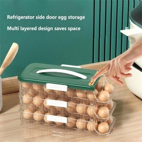 Large Capacity Storage Organizer Portable Durable Storage Container Egg Storage Box Cabinet Drawer Organizer