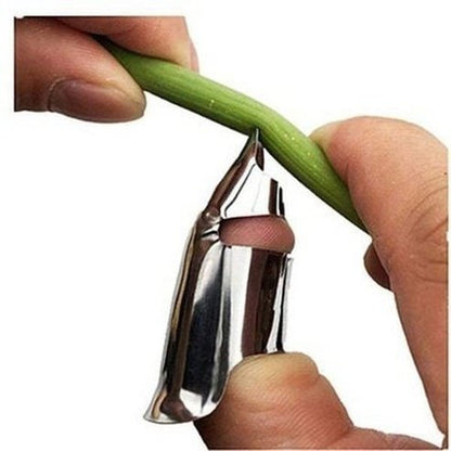 Stainless-Steel Vegetable Cutter Thumb Thimble