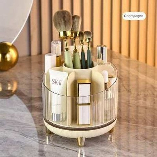 Rotating Makeup Brush Storage Tube