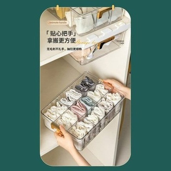 Wall Hanging Underwear Organizer Drawer Storage Box Bedroom Underwear Bra Socks Tie Clear Top Hanging Finishing Container. Type: Household Storage Drawers.