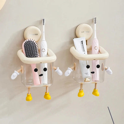 Toothbrush Holder Wall-Mounted, Perforation-Free