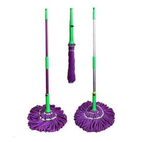 Hand-folding self-spinning self-wringing cleaning mop