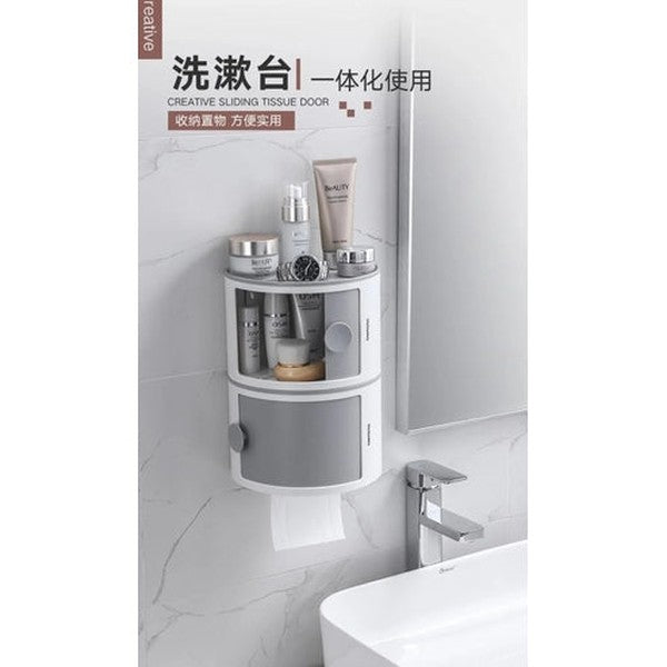Elegant Wall-Mounted Waterproof Toilet Roll Holder Paper Dispenser