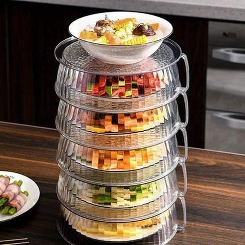 Stackable Dust Proof Cover for Hot Dishes