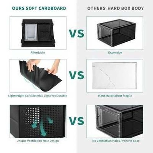 Stackable Shoe Storage Boxes for Organizing Shoes