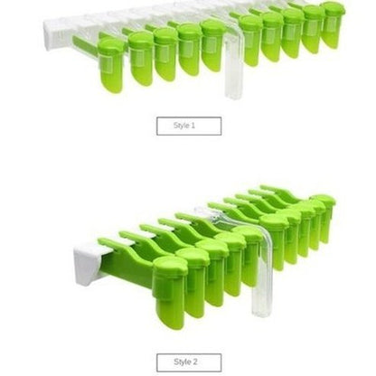 Sealing clip kitchen wall-mounted seasoning rack