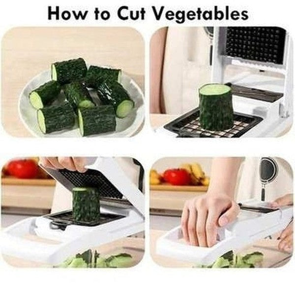 Kitchen Vegetable Slicer with Stainless Steel Blades