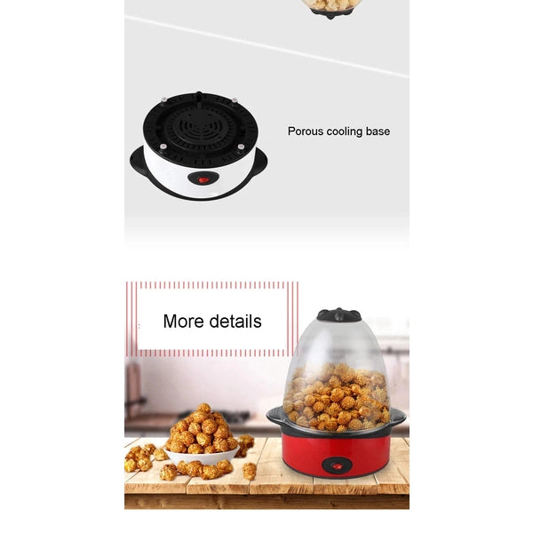 Mini Portable Electric Popcorn Maker Automatic Mini Hot Air Pop Corn Popping Machine