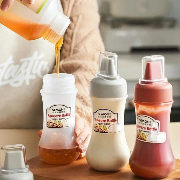 5-Hole Refillable Sauce Bottle – 350ml