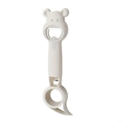 P0UA Multifunctional Bear Bottle Opener 4 in 1 for Beverage Bottle Openers
