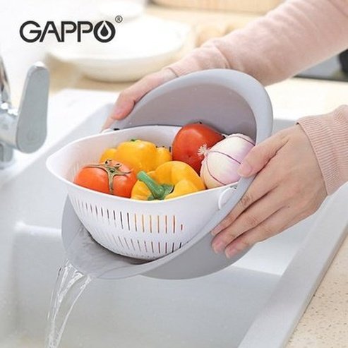 Rotatable Double-layer Food Washing Colander